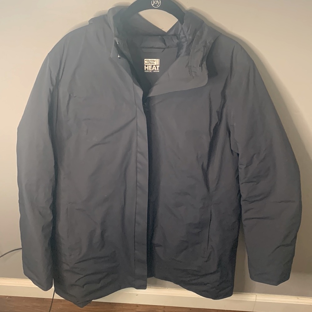 32 Degrees Heat. Packable Down Jacket. Charcoal G… - image 1
